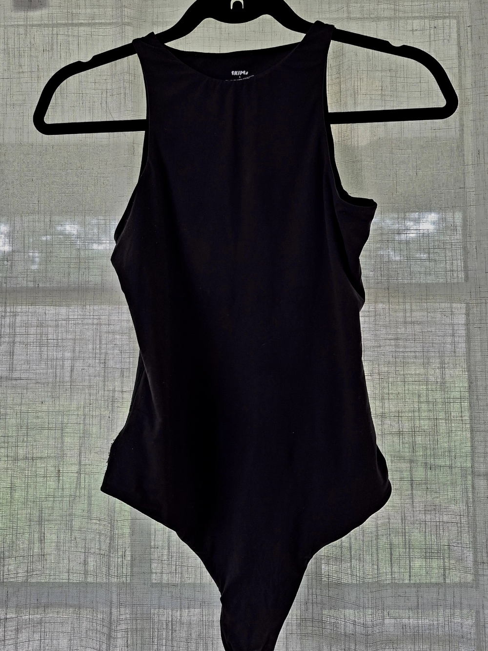 "SKIMS" Black Fits Everybody Sleeveless Scoop-Back Bodysuit • *Size:Small
